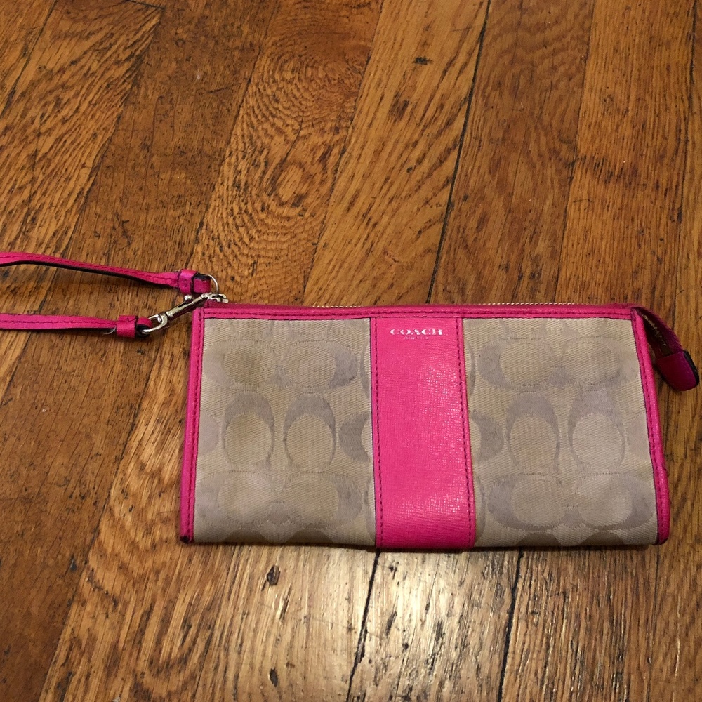 Coach Pink & Beige Writslet